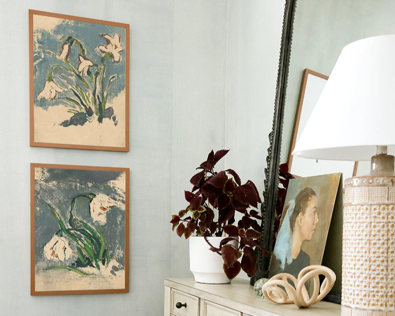 Lilies on Blue II